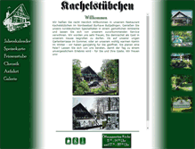 Tablet Screenshot of kachelstuebchen.de